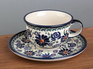 FILIŻANKA CERAMICZNA ZE SPODKIEM 0,22 L Z775836/DU126