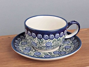 FILIZANKA CERAMICZNA ZE SPODKIEM 0,21 L Z883883S/1073A